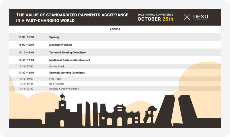 Example of Agenda slider.