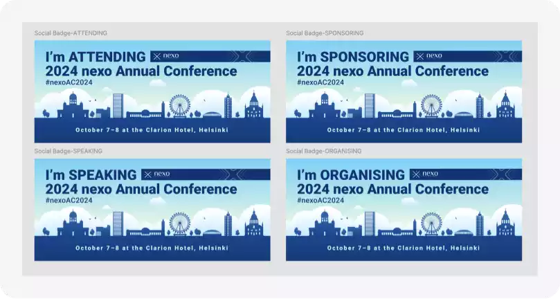 Socia-Media Announcements Design fo Nexo Annual Conference 2024