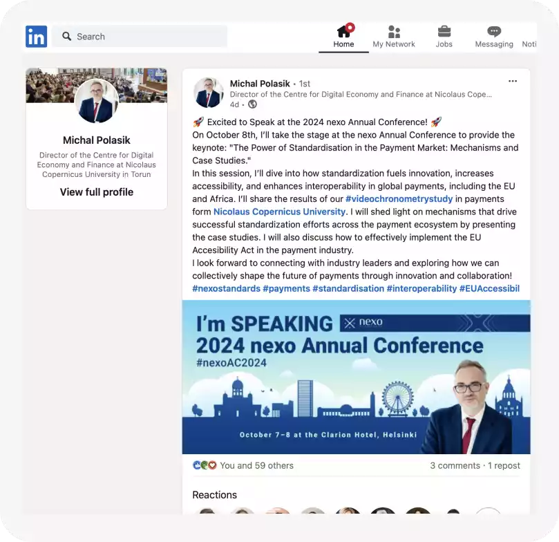 Social-Media Announcements Design fo Nexo Annual Conference 2024
