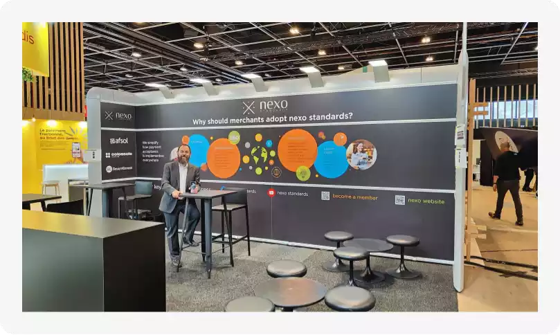 Nexo Standards Booth on Paris Retail Week 2024'