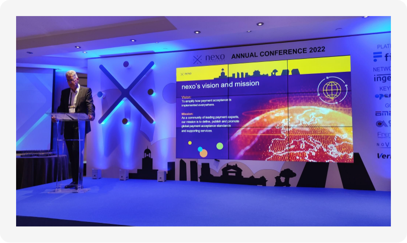 Presentation Template in use during the conference