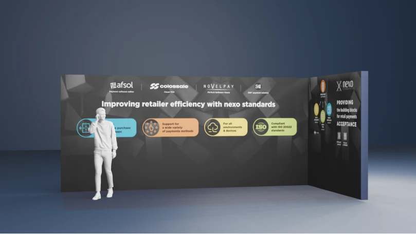 Paris retail week 3D view of the booth