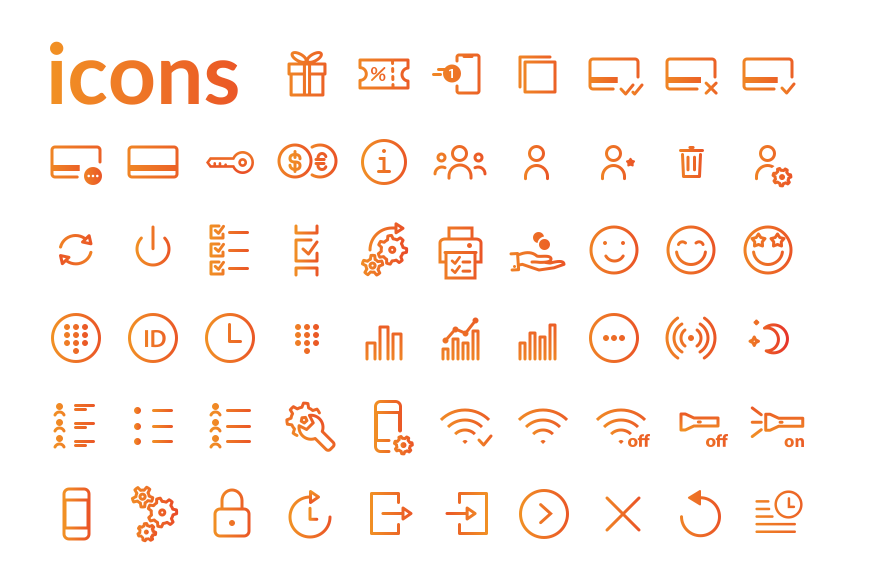 A set of custom-made iconography designed for Polskie ePłatności