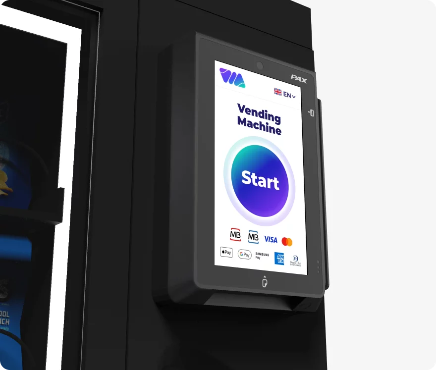 TeddyGraphics' Vending Experience utilising PAX IM30 Payment Terminal