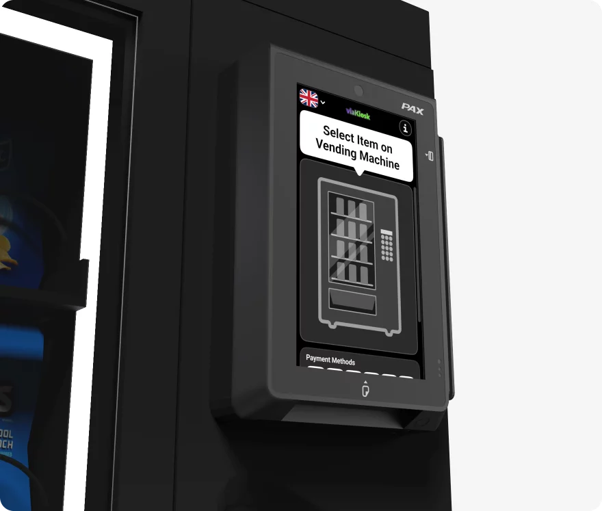 TeddyGraphics' Vending Experience utilising PAX IM30 Payment Terminal